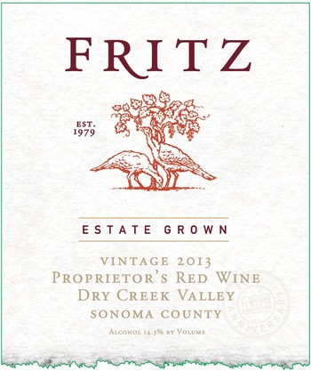2013 Fritz Estate Proprietor's Red