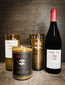 Fritz Wine Bottle Candle